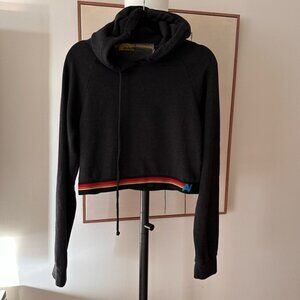 NWOT Aviator Nation Crop Hoodie S